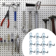 MagiDeal 10x Pegboard Shelf Hooks Practical Pegboard Attachment Holders Hanging Display and Storage 