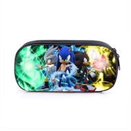 Sonic Pencil Bag Toy Action Figure Cute 3D Kids Students Boys Girls School Supplies Cartoon Children