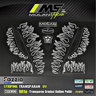 Decal Sticker Striping Variation Transparent Uv Fazzio Api Fazzio Justin Bieber Fazzio JB Yamaha Faz