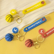Simulation Basketball Keychain NBA Merchandise Basketball Pendant Souvenir Keychain Pendant Small Gi