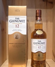 格蘭利威12年特別版 Old Ver. The Glenlivet 12 Years Excellence Single Malt Scotch Whisky Sherry Cask Selection 700 ml, ABV: 40%