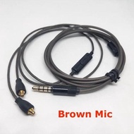 Barrett.bonilla | Mmcx Pin Diy Ofc Cable Shure Cable Se215 535 Ue900 - Brown Mic