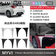 Awesome2u Perodua Myvi FL 2022-2024 Front Bumper Canard Garnish Sportivo Design Trim Accessories