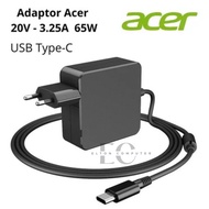 Acer 20V 3.25A Adapter Type C 65W Acer Chromebook C721 C732 C733 C771 C851 C933 20V 3.25A USB C Aspi