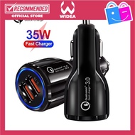 35W QC3.0 Dual USB Car Charger 6A Quick Charge 3.0 Car Charger