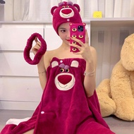 Handuk Mandi Karakter Lucu Set 3pcs / Handuk Wajah Lotso | Kuromi | WinnieThePooh | Handoyon / Handu