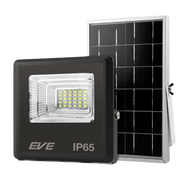 EVE LED Solar Cell Flood Light (Daylight)10 40 60 100 W โคมฟลัดไลท์โซล่าร์เซลล์แอลอีดี ปิด-เปิด หรี่แสงได้ด้วยรีโมทคอนโทรล โคมไฟฟลัดไลท์ โคมไฟโซล่าร์เซลล์ โคมไฟโซล่าเซลล์