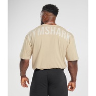 Ready Stock Gymshark Summer New Style Sports Loose Fitness Round Neck Short Sleeve Printed Cotton t-Shirt