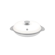 CB Japan copan系列 微波爐專用圓形燒烤盤 白