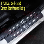 Hyundai threshold strip, rear guard ELANTRA Tucson Elantra Verna ix35 i45 carbon fiber patterned welcome pedal