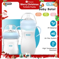 Dr.isla Botol Susu Natural Wide Neck Baby Newborn Milk Feeding Bottle (11oz/8oz/5oz)