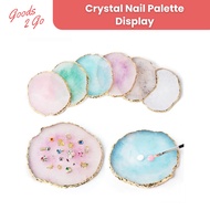 Agate Crystal Resin Nail Palette for Nail Art Display