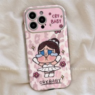 Casing hp For iphone 17 16 11 12 13 14 15 pro xs XR 14 plus Pro Max Casing CryBaby Motif Ballet Leop