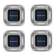 GO Auto-4pcs 8 LEDs Solar Ground Light Solar Light Warm Light Solar Garden Lamp Outdoor Courtyard Dr