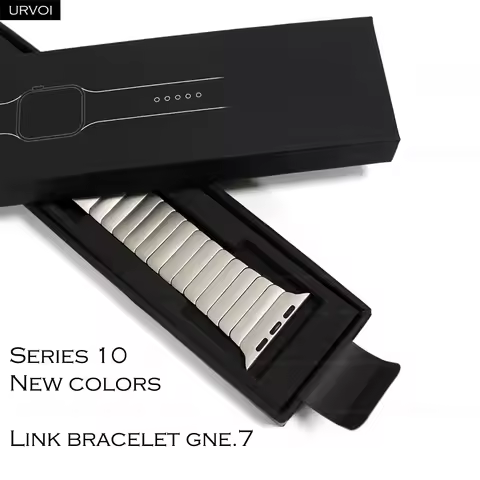 URVOI Band for Apple Watch link bracelet gen.7 Ultra 3 2 matt black series 11 10 9 8 SE Strap for iW