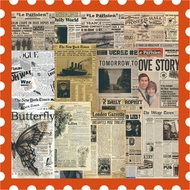 Newspaper Collage Pack | Scrapbook Journaling Journal Kit Journal Kit Vintage Diary Paper Decoration