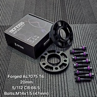 Wheel Spacer 20mm 5/112 CB:66.5 Bolts:M14x1.5 (Thin Version) - Bonoss Spacer Kit
