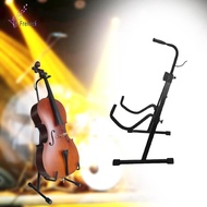 [Freneci] Metal Cello Display Stand with Hook Folding Stand Lightweight Convenient Soft Silicone Arm