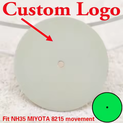 NH35 dial Miyota 8215 dial 28.5mm watch dial beige dial ultra green luminous dial fit Miyota 8215 NH