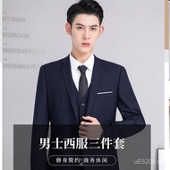 Business Gray Navy Blue Three-Piece Suit Black for Men Office Wear2025Formal Suit Men's Suit Profess