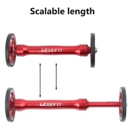 Litepro Folding Bicycle Pushing Rear Cargo Easy Wheel Extension Rod Telescopic Bar Bike Rack For Brompton