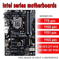 All Intel motherboards Gigabyte/ASUS H61/P61H81/B85 P75-D3/D3P desktop motherboard compatible with lga 775 lga1150 lga11