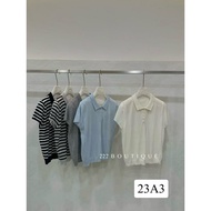 Aur o 2120 basic striped polo shirt