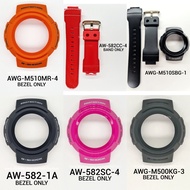 CASIO G-SHOCK BAND AND BEZEL AW582 AWG500 AWGM500 AWGM510 100% ORIGINAL AW-582 AWG-500 AWG-M500