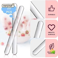 MERLYMALL Popsicle Sticks, Acrylic Reusable Popsicle Mold, Accessories Transparent Ice Cream Sticks