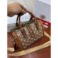 Kingsbaggirlstorie~tory burch Speddy Brown/Women's Hand bag/Speedy bag/Tote bag/Bandoiler || Tas Wanita Import Branded Look Premium(Uk.24 Free Box)