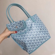 Goyard Gao Yade ตะกร้าผักสุนัขสองด้านกระเป๋าช้อปปิ้งขนาดเล็กแบบมือถือแม่สามีกระเป๋าทรงสี่เหลี่ยมมีหูหิ้วสะพายไหล่