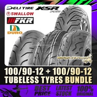 TAYAR DURO,FKR,DELI/SWALLOW,CAMEL 2x 100/90-12 FOR KAWASAKI KSR110 PRO