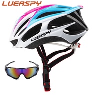 LUEASPY Professional Road Mountain Bike Helmet Ultralight DH MTB Helmet with Sunglasses Bicycle Helmet Sports Ventilated Riding Cycling Helmet