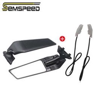 台灣現貨Semspeed 摩托車風翼後視鏡 帶 LED 轉向燈 適用於杜卡迪 899 1199 Panigale