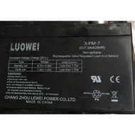 Replace Luowei Lewei 3-fm-7 (6v7.0ah  20HR) children's electric stroller battery