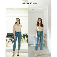 6863 Jiranan Slim-Fit Straight-Leg Jeans Stretch Mixed