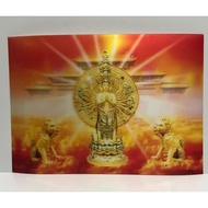 3D BUDDHA POSTER PICTURE DISPLAY WITH MANY HANDS SIZE 34x24cm (PxH) WITHOUT FRAME