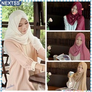 NEXTSS Turban, Elegant Crystal Chiffon Headband, Fashion Soft Solid Color Ethnic Hijab Woman