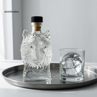<Alotoforders> Wolf Head Whiskey Bottle Whiskey Bottle with Wolf Design Wolf Head Whiskey Decanter H