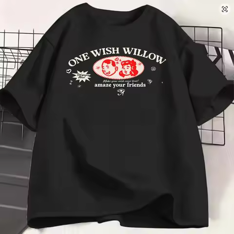 Men's Obsession Movie 2026 T Shirts One Wish Willow 100% Cotton Clothing Creative Short Sleeve O Nec