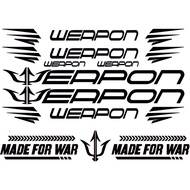 ▼◐Weapon Bike Frame Decals