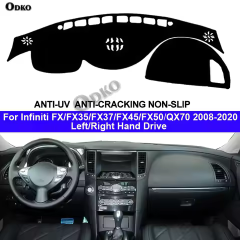 Car Auto Inner Dashboard Cover For Infiniti FX FX35 FX37 FX45 FX50 QX70 2008 - 2020 Console Protecto