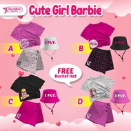 Barbie GIRL CUTE BY DE'MIHAR GIRLS' SETTINGS - GIRLS' SKIRT SET - GIRLS' MINI PANTS SKIRTS - RELAXED