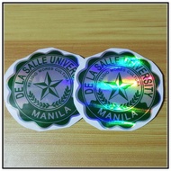 ❏﹍❁De la Salle LaSalle University Manila Logo Laminated Sticker Decals Car Phone Motorcycle for 3inc