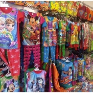 💥 HARGA BORONG 💥 12 SET 1 DOZEN Kids Singlet COTTON Mix JERSEY Pajamas Cotton Mix Jersey baju budak 