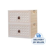 Citylife 100L Foldable Storage Cabinet (White 1Pcs)
