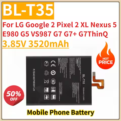 New Replacemen Mobile Phone Battery 3.85V 3520mAh BL-T35 for LG Google 2 Pixel 2 XL Nexus 5 E980 G5 