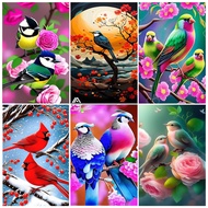 5D diamond painting full diamond adult cross stitch diamond painting kit DIY flower end double bird 