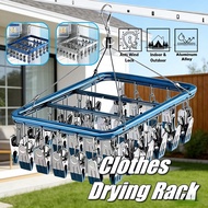 30/34Clip Aluminum Alloy Clips Clothes Drying Rack Penyangkut Windproof Clothes Hanger Ampaian