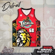 Triskelion Tau Gamma Phi Detroit Full Sublimation Standard Cut Basketball Jersey